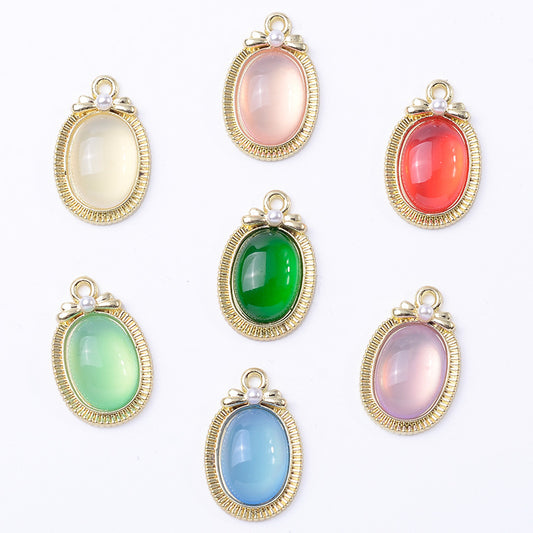 gemstone pendant DIY -open in live