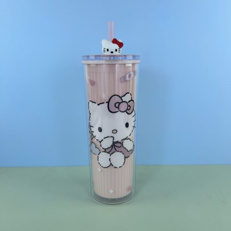 Double Layers Plastic Cups