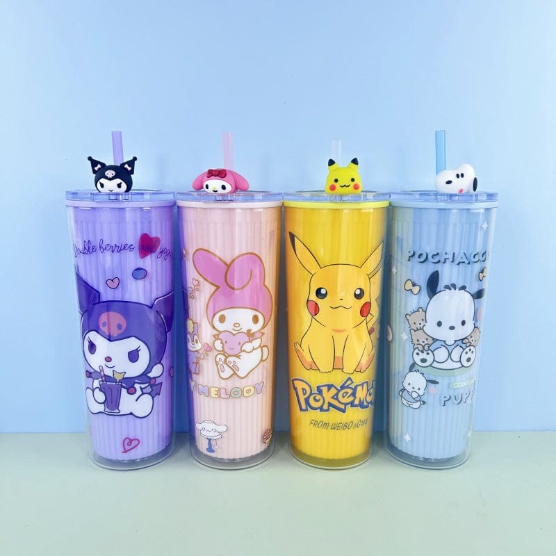 Double Layers Plastic Cups