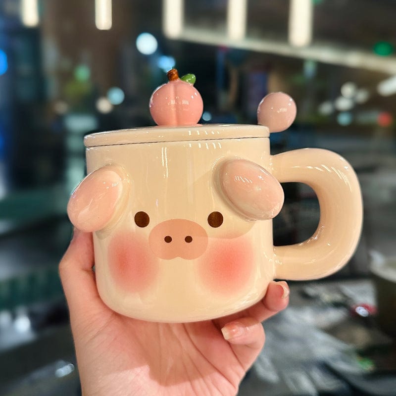 Pig/Dog Ceramic Cups