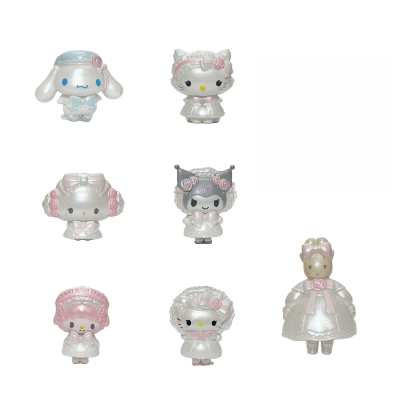 7 pcs/set Weeding dress Sanrio