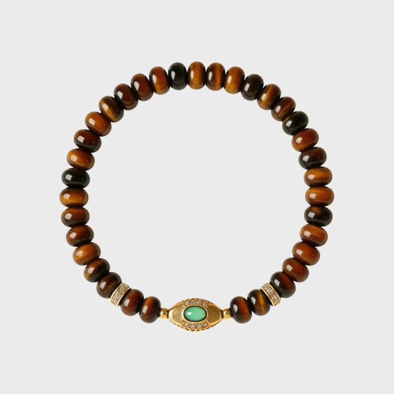 Annual Ring Natural Tiger Eye Bracelet for Ra's Guardian