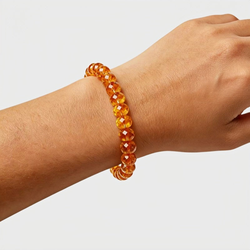 Solar Plexus Chakra Natural Crystal Bracelet