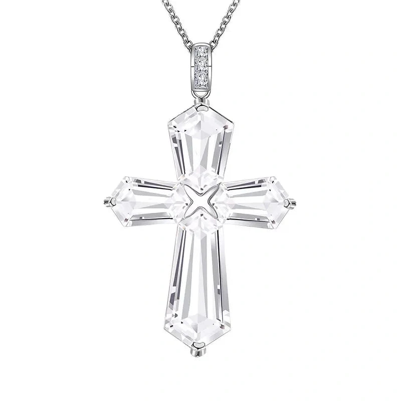 Sparkling Cross Crystal Necklace: A Symbol of Faith and Elegance