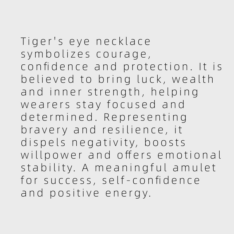 Earthy Strength Tiger Eye Beaded Necklace