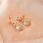 Boucles d'oreilles Eirene Prosper en cristal naturel