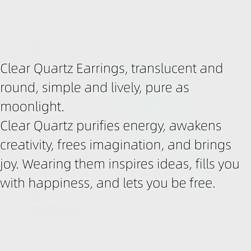 Bright Joy Natural Crystal Earrings