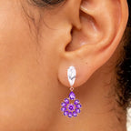Boucles d'oreilles en cristal naturel Stilla Vigil