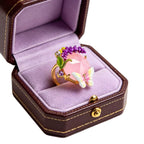 Lavender Gemstone Dream Butterfly Ring - Calm Ring