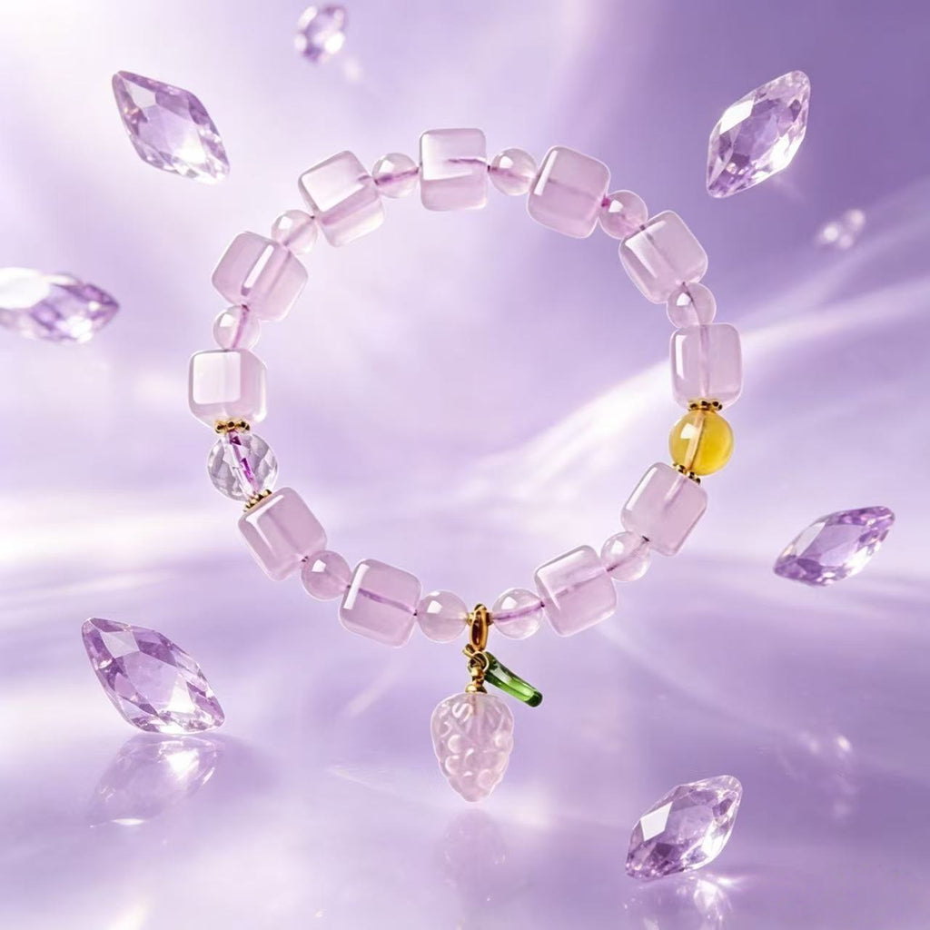 Strawberry Natural Crystal Bracelet