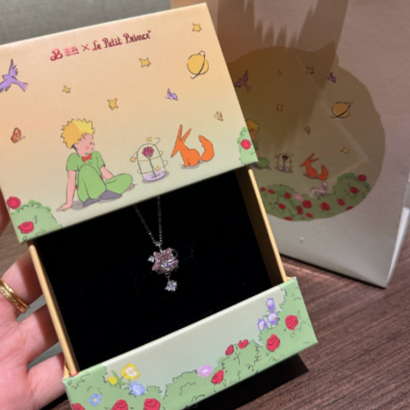 Moon & Star S999 Necklace - Emotional Healing, Dreams Coming True