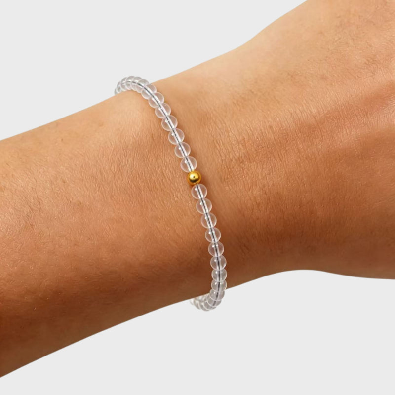 Gold Nirvana Natural Crystal Bracelet