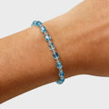 Bracelet en aigue-marine naturelle « Voix de l'Océan »
