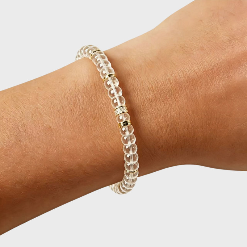 Pure Radiance Natural Crystal Bracelet