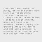 Collier Lotus Rose Porte-Bonheur