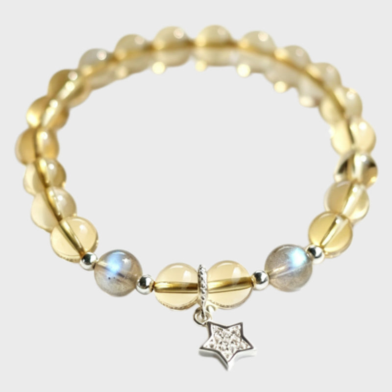 Lucky Star Citrine & Moonstone Bracelet