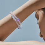 Spring Snow Natural Crystal Bracelet