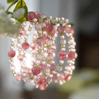 Bracelet en Cristal Naturel Talisman Éclosion de l'Amour