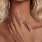 Bague en améthyste naturelle irrégulière – Calme l'esprit, approfondit l'intuition, attire la paix