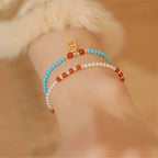 Collier en cristal naturel couronne vintage