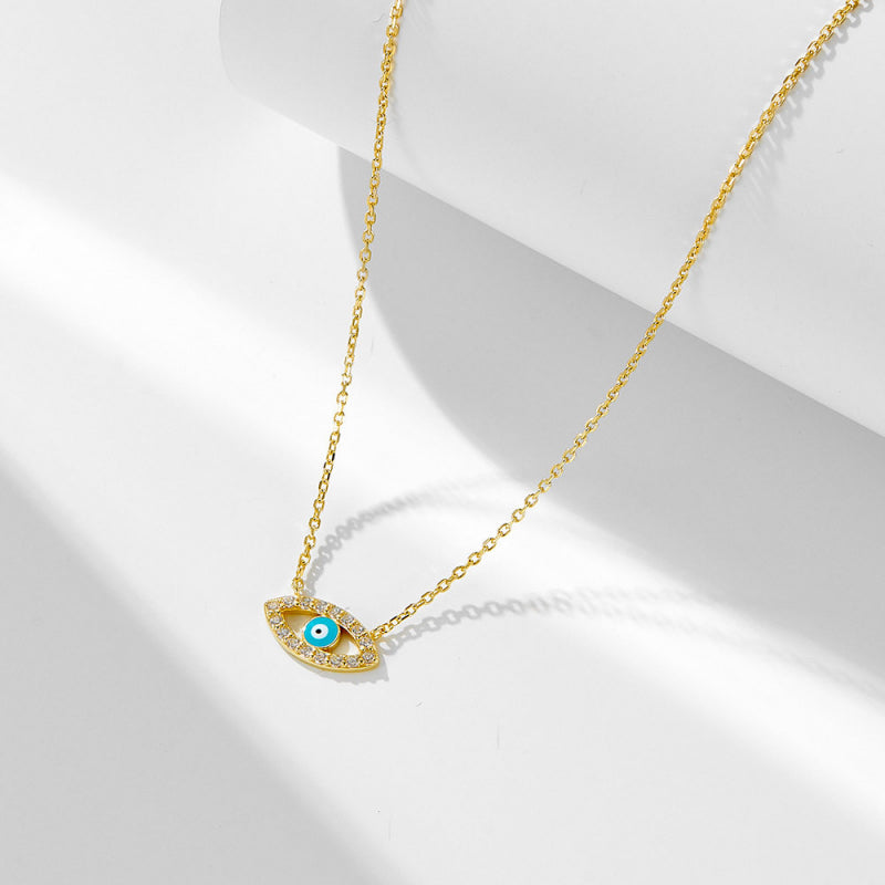 Collier œil porte-bonheur serein