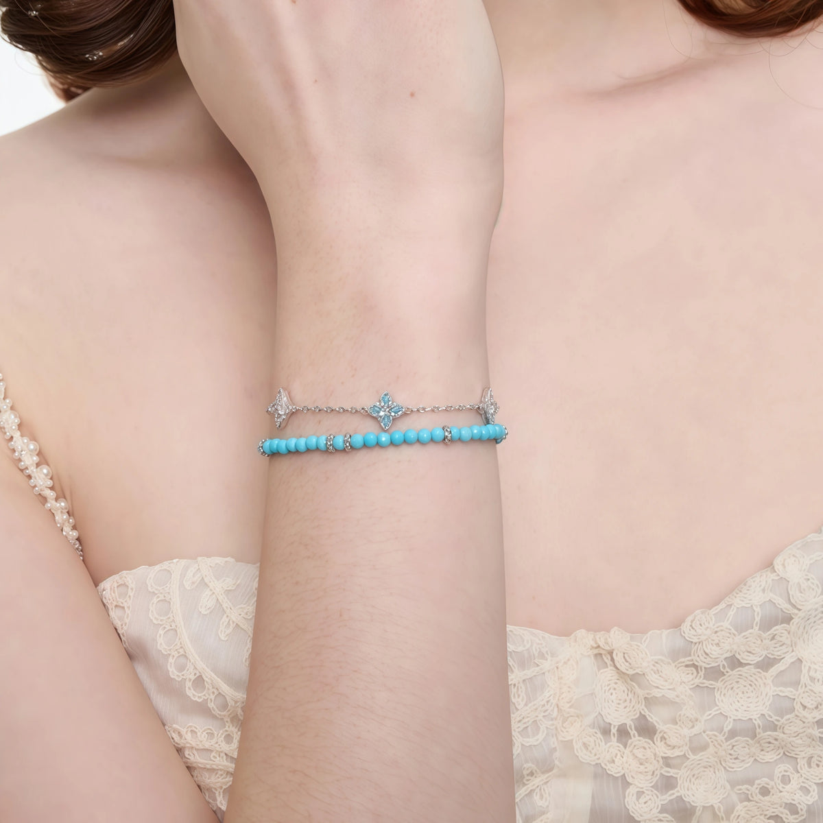 Mixed Agate & Mother‑of‑Pearl Bracelet - Protection & Vibrant Vitality