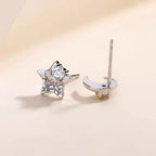 Asymmetric Star Moon Earrings - Start Shiny New Journey