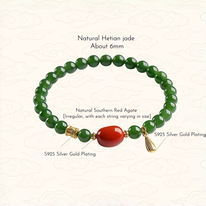 Bracelet Noble Cheval en Jade de Hetian