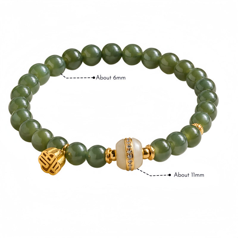 Bracelet Noble Cheval en Jade de Hetian