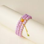 Bracelet de cinabre naturel Renouveau Lotus Rouge