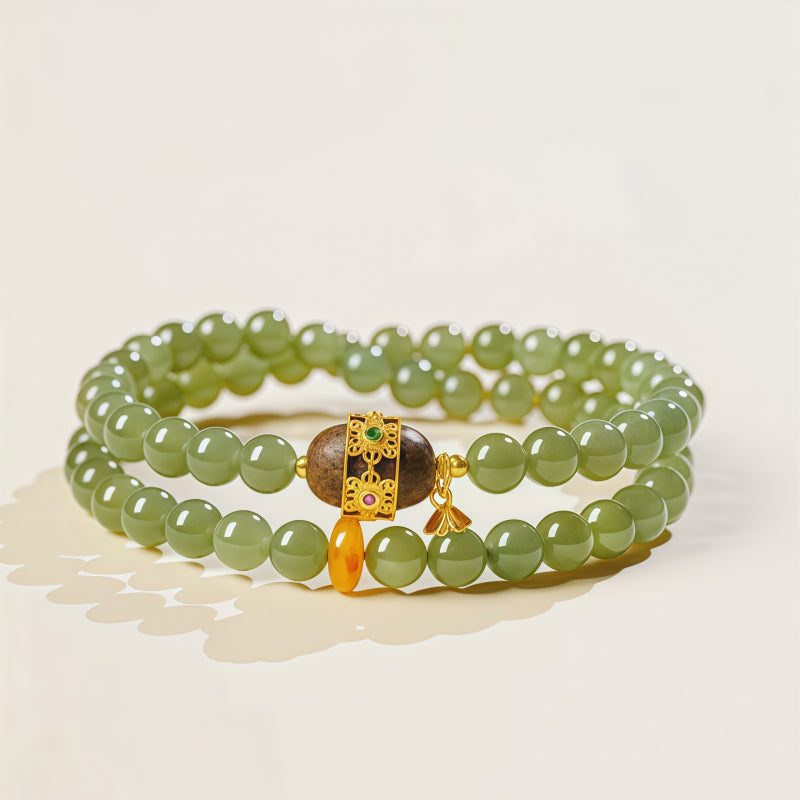 Bracelet Noble Cheval en Jade de Hetian