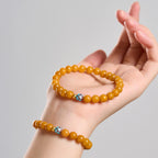 Bracelet Cloisonné Lotus Pur Ambre Naturel