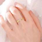 Bague rose en émail lumineux - Bague Amour