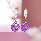 Boucles d'oreilles en cristal naturel Stilla Vigil