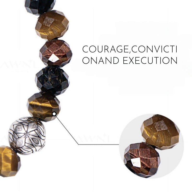 Evil Eye Multi-Color Tiger Eye Bracelet — Guardian for Boyfriend