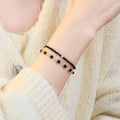 Cool Dark‑Tone Stacking Beaded Bracelets - Protection & Purification