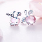 Boucles d'oreilles Lapin Solace en cristal naturel