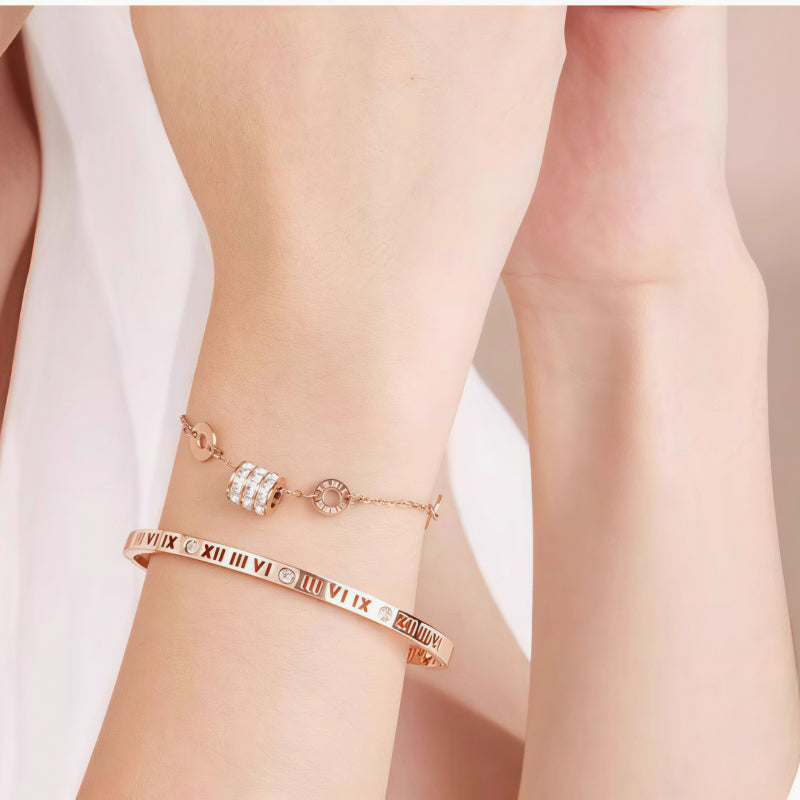 Roman Numerals Slim Waist Bracelet, Exclusive Ggentleness and Elegance for Yourself