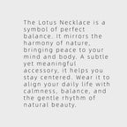 Collier Lotus Vert Vivant