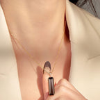 Collier en cristal naturel amour éternel
