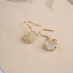 Boucles d'oreilles en jade Hetian Novum