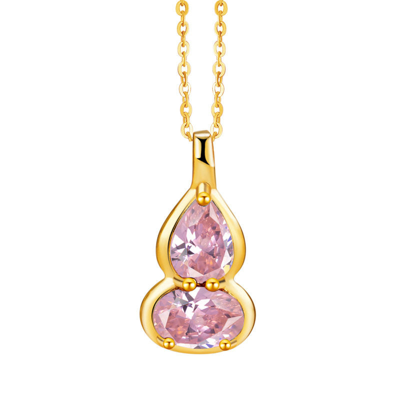 Birthstone Necklace for 12 Months, Lucky Fortune Pendant Birthday Gift for Her