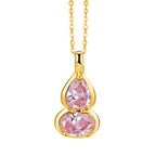 Birthstone Necklace for 12 Months, Lucky Fortune Pendant Birthday Gift for Her