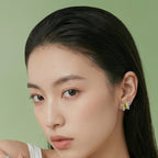 Hetian Jade Butterfly Necklace Ring Earrings Jewelry Set - stands for purity