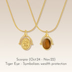 Zodiac Birthstone Necklace, Minimalist Clavicle Chain, Unique Birthday Gift for Girlfriend