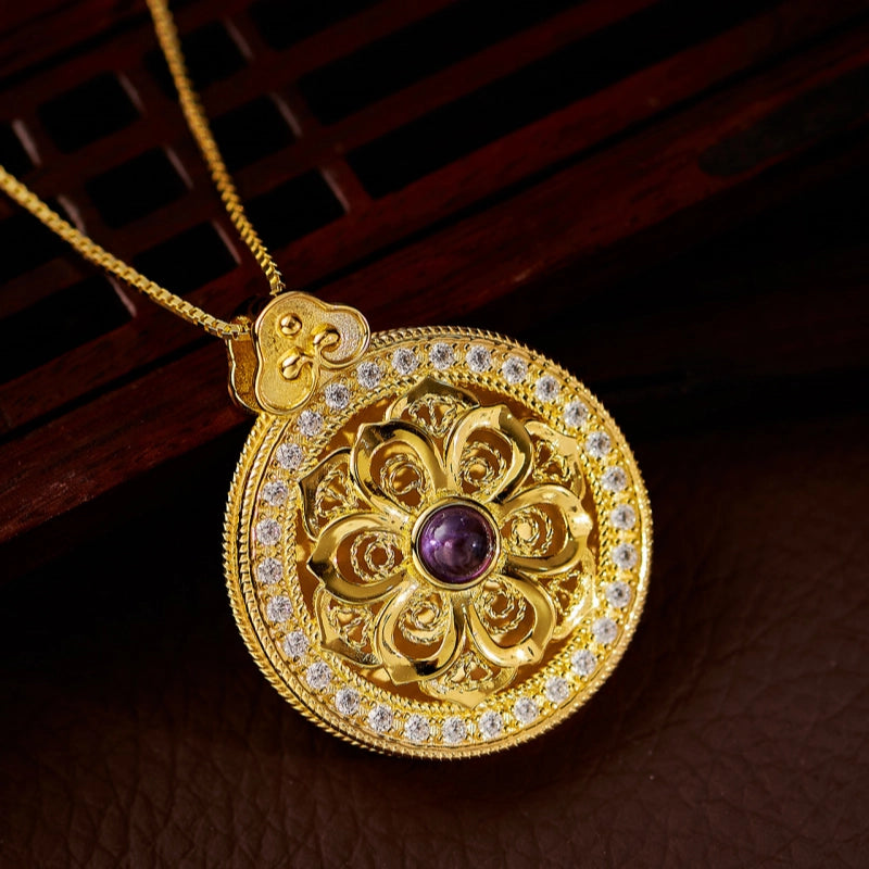 Lotus Necklace — Lotus Stands for Rebirth & Renewal