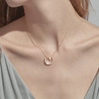 Detachable Star & Moon Necklace Earring Set - Steady Fortune and Smooth Life