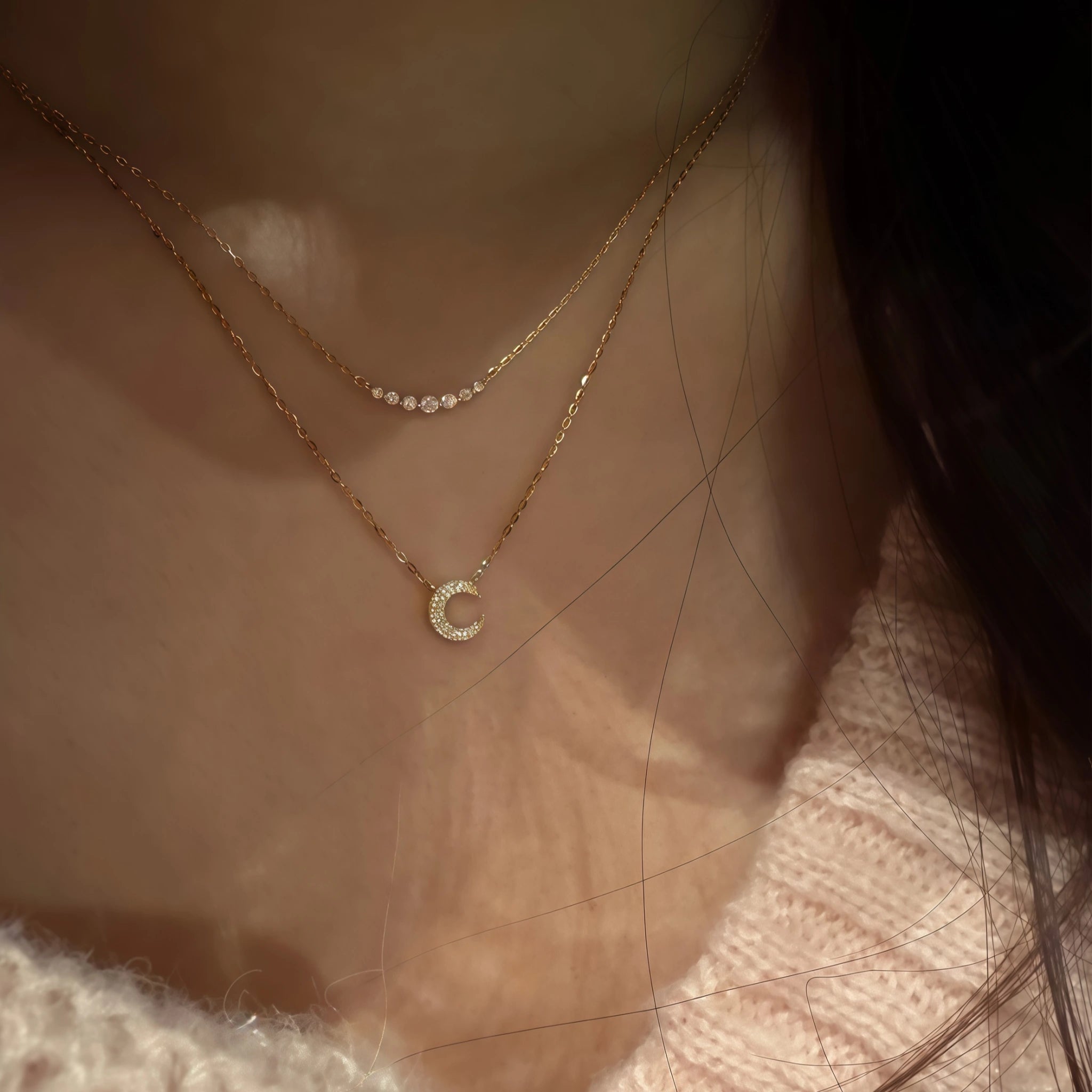 Collier Sakura en jade Hetian