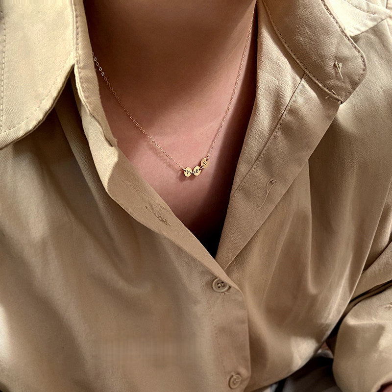 Personalized Name 14K Gold-Filled Customizable Letter Necklace (Non-Tarnishing)