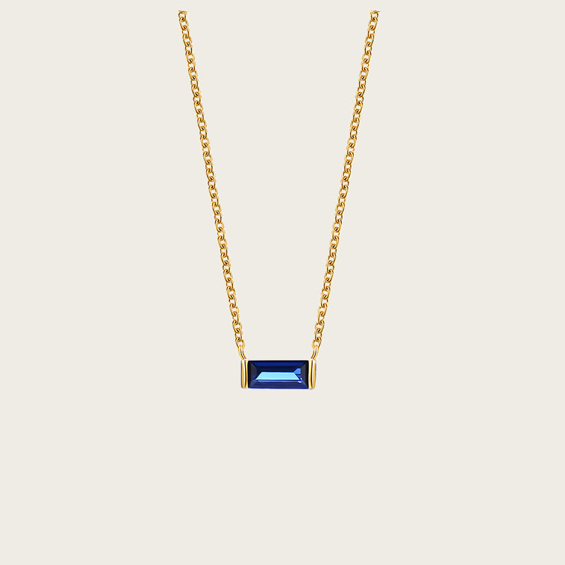 Birthstone Necklace for Women, Minimalist High-end Clavicle Chain